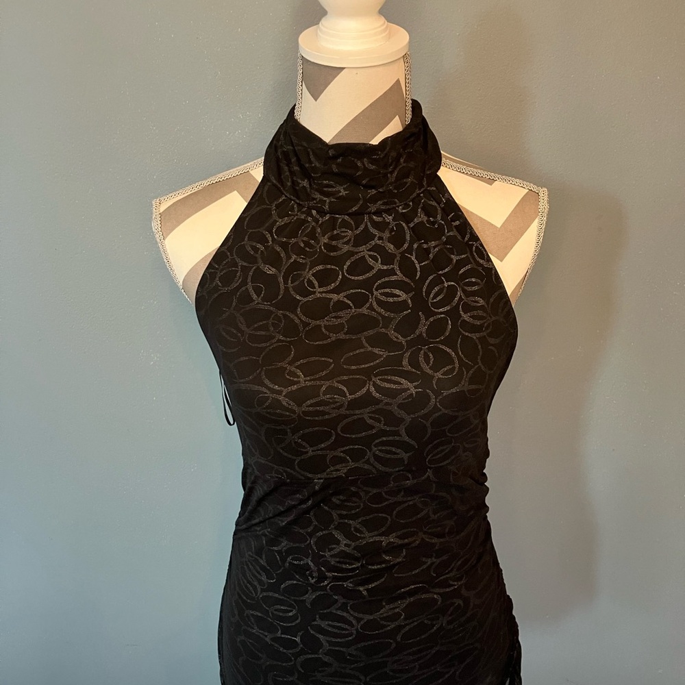 Express Black Top with Halter Neck